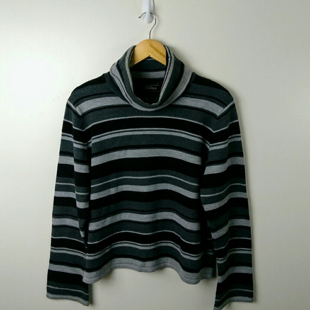 Genuine Sonoma, Black & Gray Sweater